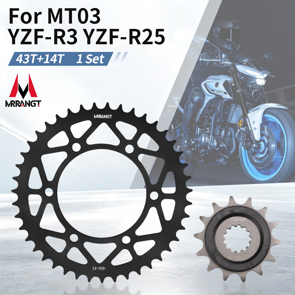 Titanium Motorcycle Rear Sprocket 520 - MRRANGT, componentes para transmisión por cadena